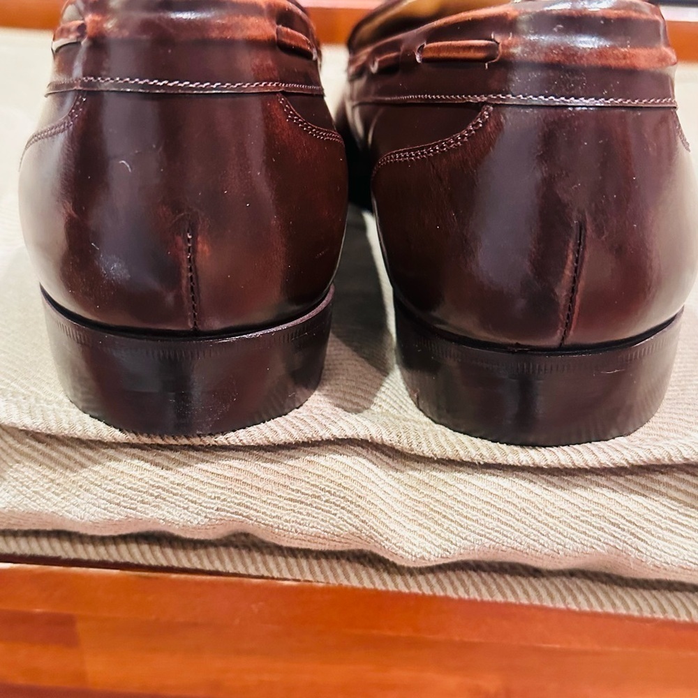 Jarman Tassel Burgundy Loafers. - Picture 3 of 14